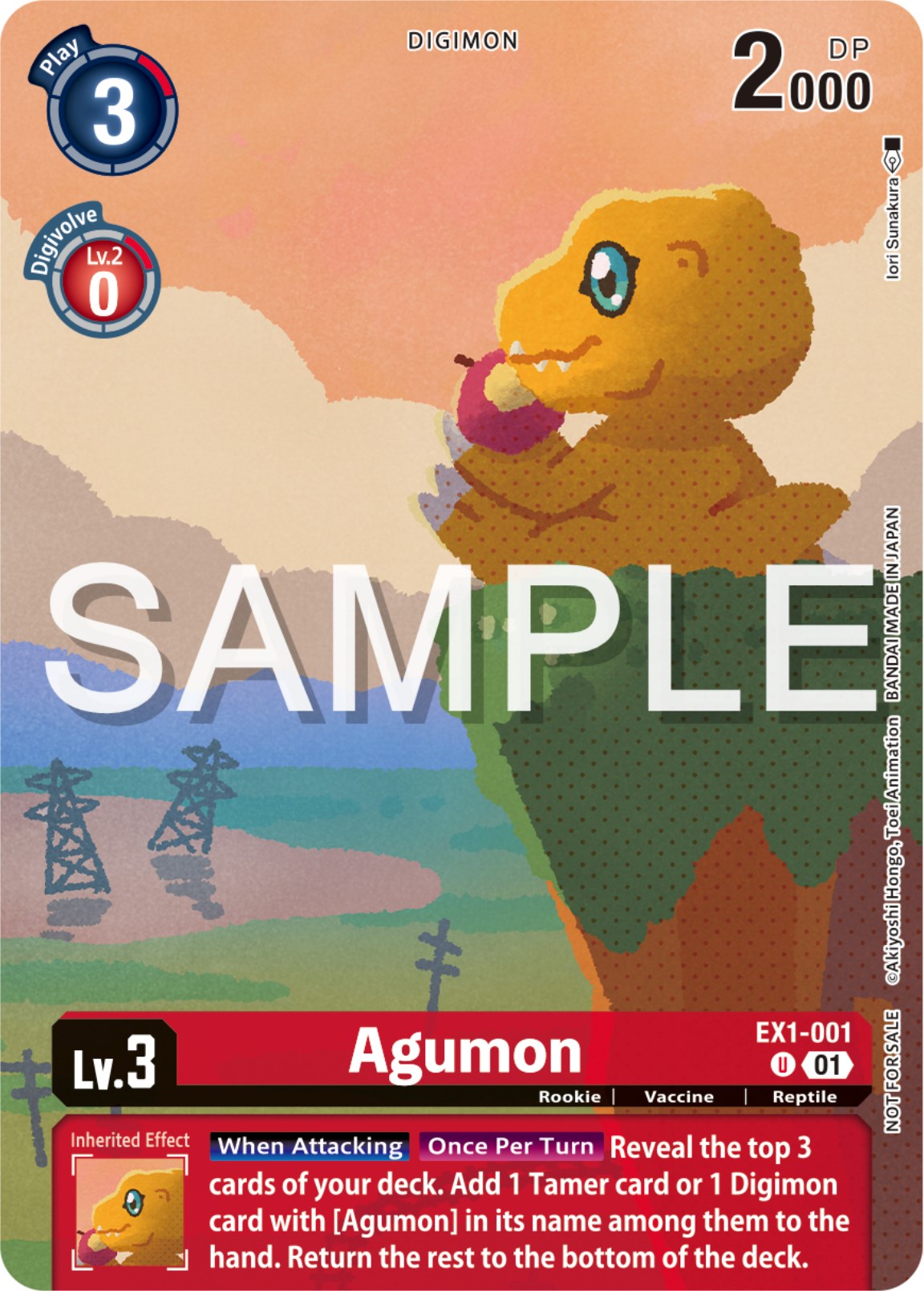 Agumon [EX1-001] (Digimon Illustration Competition Pack 2023) [Classic Collection Promos] | Enigma On Main