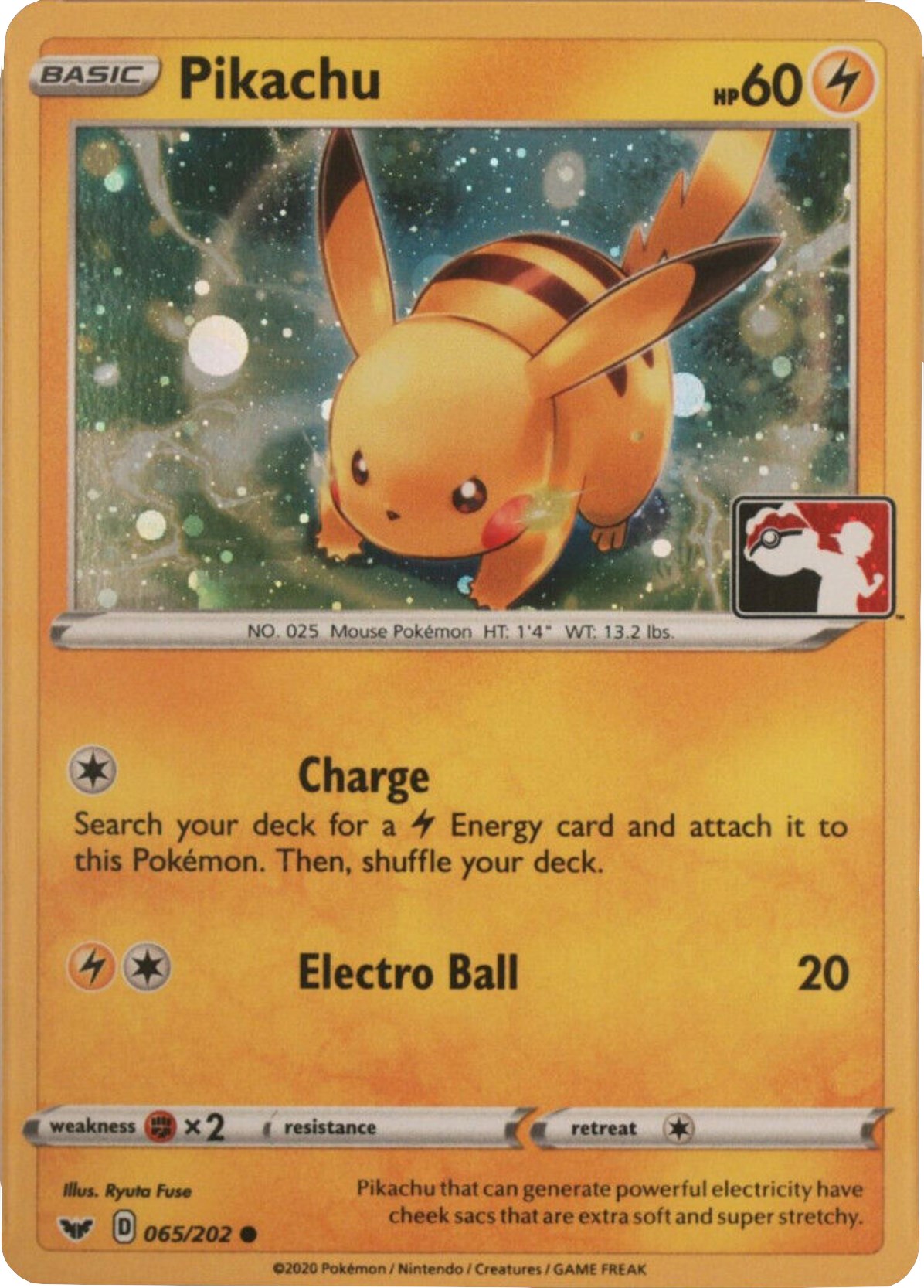 Pikachu (065/202) (Cosmos Holo) [League & Championship Cards] | Enigma On Main