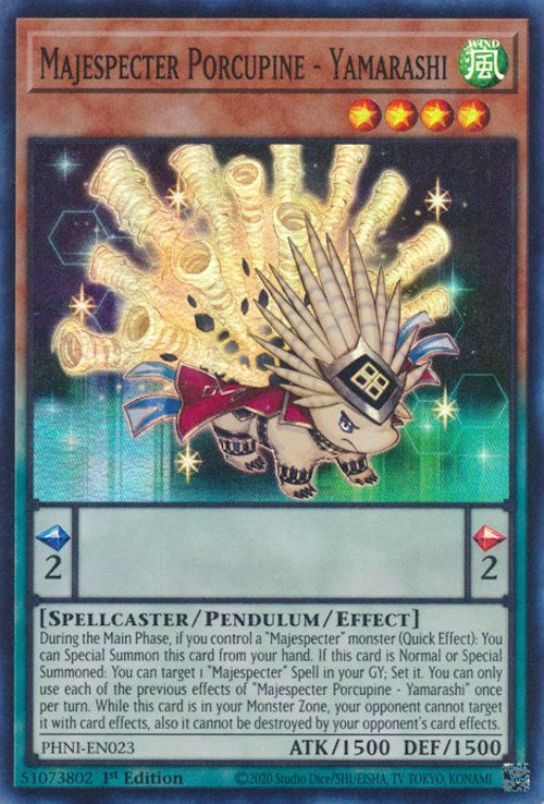 Majespecter Porcupine - Yamarashi [PHNI-EN023] Super Rare | Enigma On Main