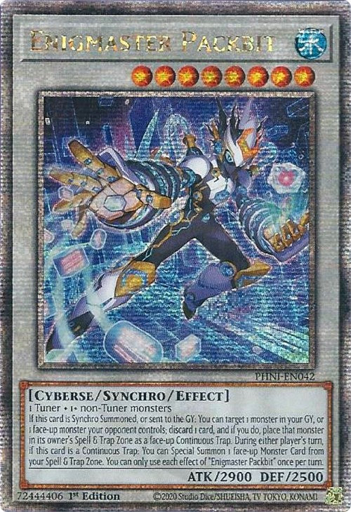 Enigmaster Packbit [PHNI-EN042] Quarter Century Secret Rare | Enigma On Main