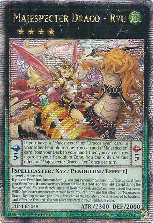 Majespecter Draco - Ryu [PHNI-EN049] Quarter Century Secret Rare | Enigma On Main