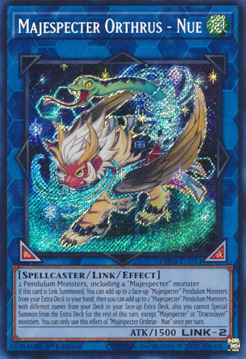 Majespecter Orthrus - Nue [PHNI-EN051] Secret Rare | Enigma On Main