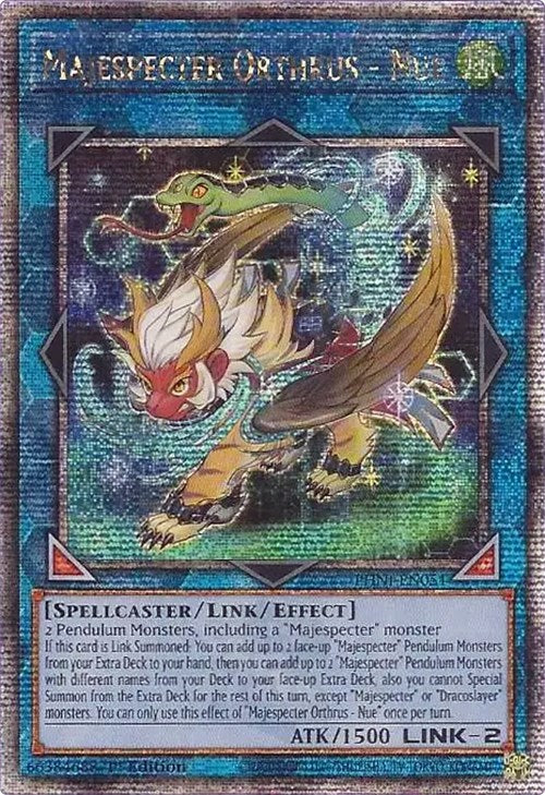 Majespecter Orthrus - Nue [PHNI-EN051] Quarter Century Secret Rare | Enigma On Main