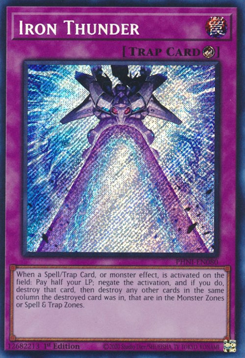 Iron Thunder [PHNI-EN080] Secret Rare | Enigma On Main