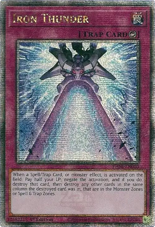 Iron Thunder [PHNI-EN080] Quarter Century Secret Rare | Enigma On Main