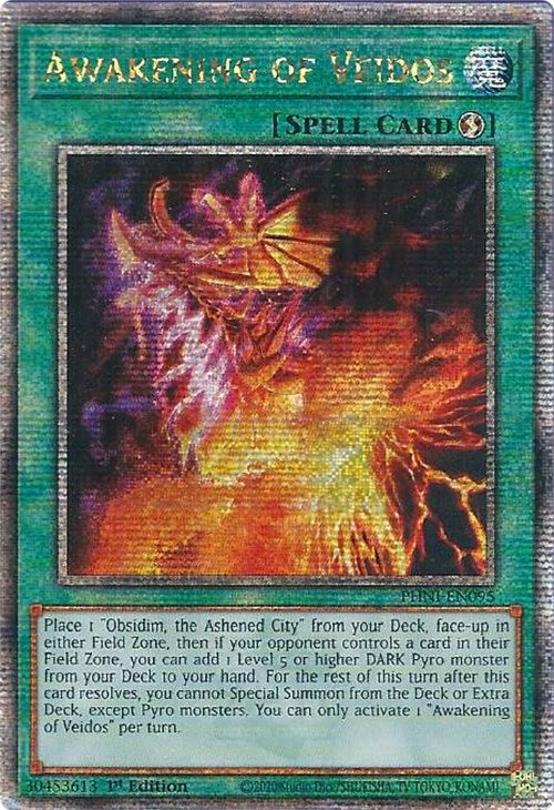 Awakening of Veidos [PHNI-EN095] Quarter Century Secret Rare | Enigma On Main