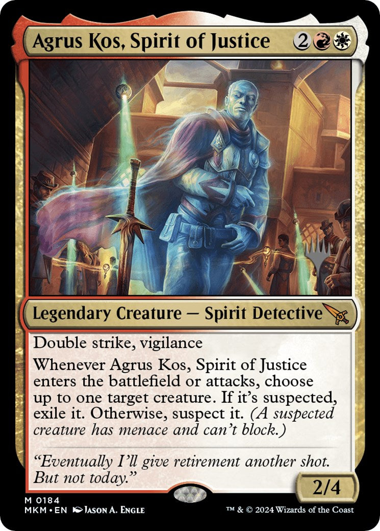 Agrus Kos, Spirit of Justice (Promo Pack) [Murders at Karlov Manor Promos] | Enigma On Main