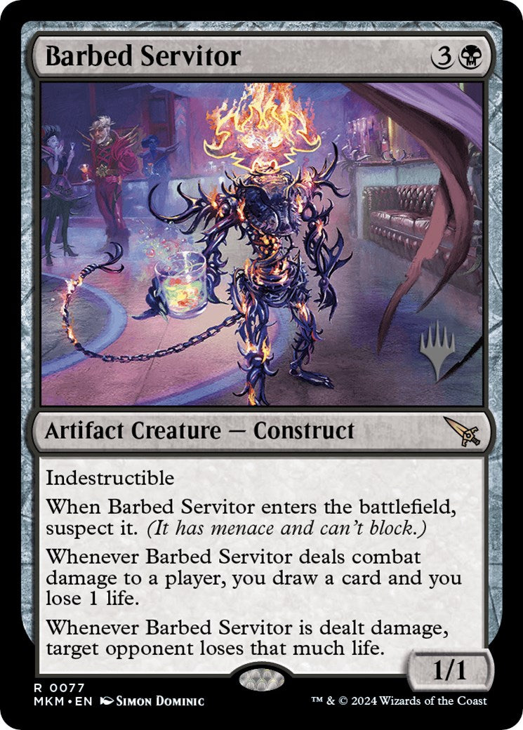 Barbed Servitor (Promo Pack) [Murders at Karlov Manor Promos] | Enigma On Main