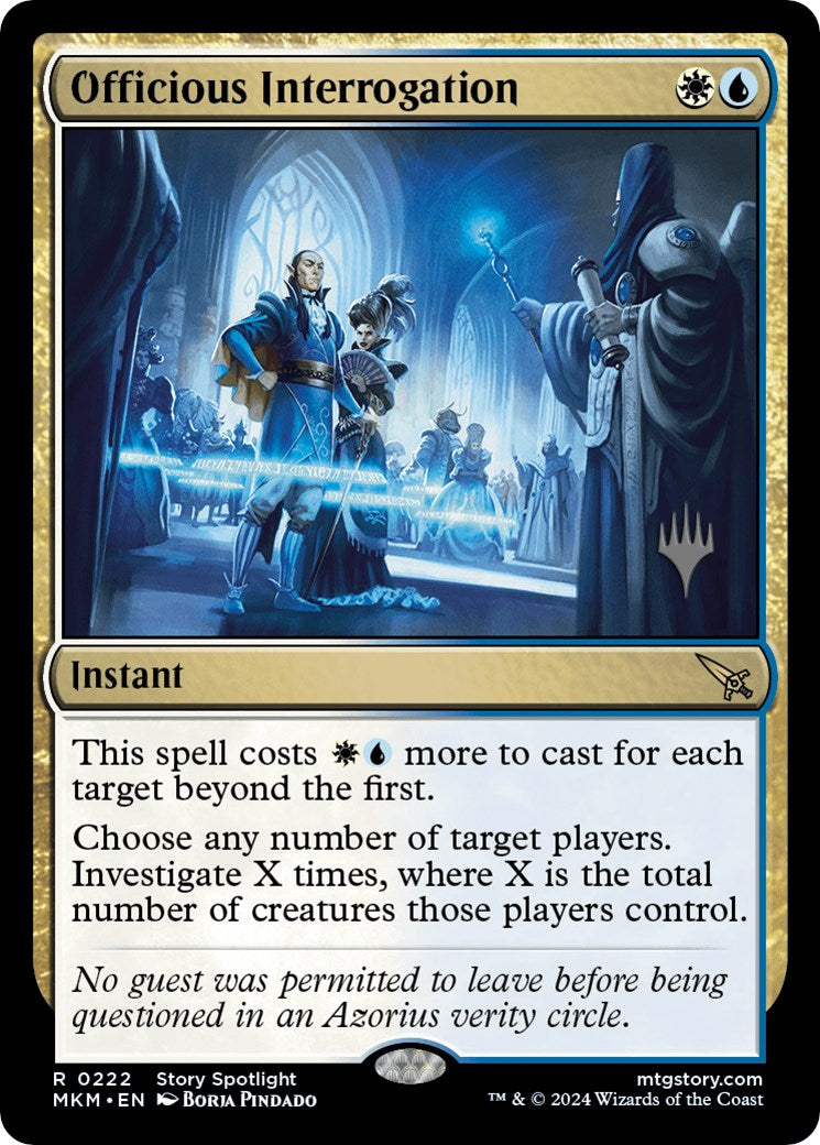 Officious Interrogation (Promo Pack) [Murders at Karlov Manor Promos] | Enigma On Main