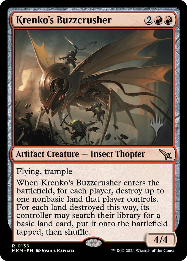 Krenko's Buzzcrusher (Promo Pack) [Murders at Karlov Manor Promos] | Enigma On Main