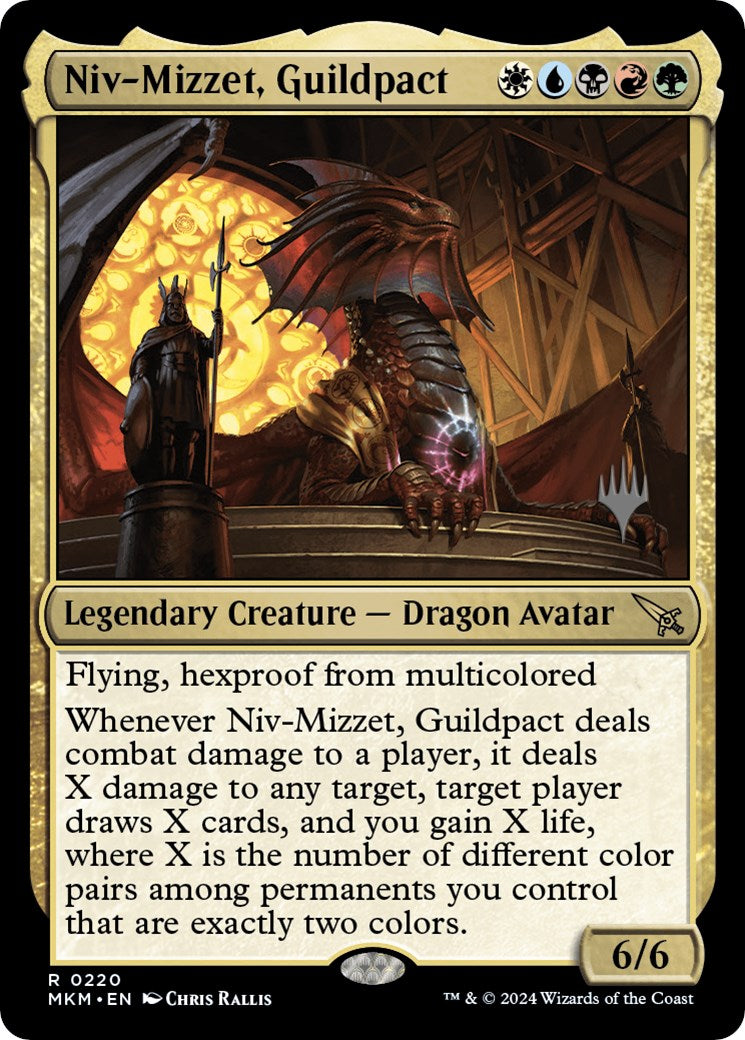 Niv-Mizzet, Guildpact (Promo Pack) [Murders at Karlov Manor Promos] | Enigma On Main