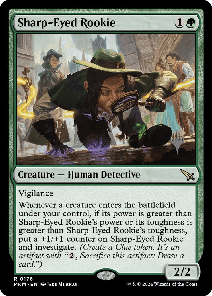 Sharp-Eyed Rookie (Promo Pack) [Murders at Karlov Manor Promos] | Enigma On Main