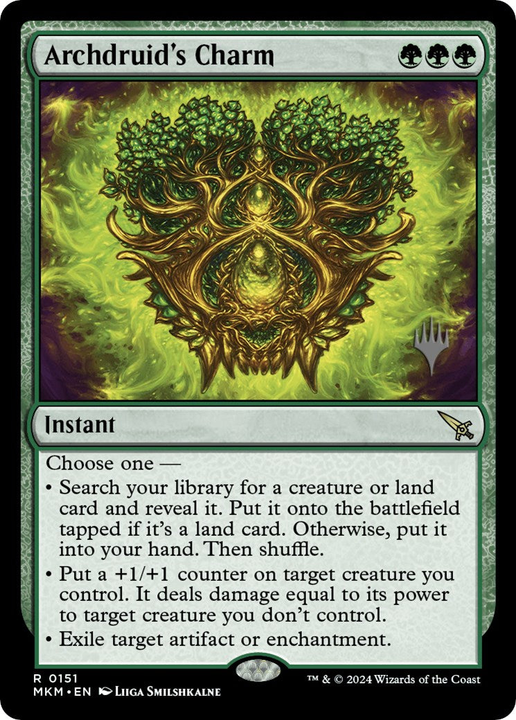 Archdruid's Charm (Promo Pack) [Murders at Karlov Manor Promos] | Enigma On Main