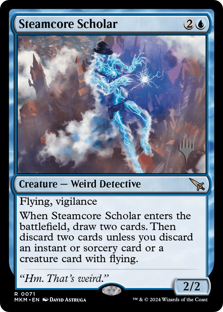 Steamcore Scholar (Promo Pack) [Murders at Karlov Manor Promos] | Enigma On Main