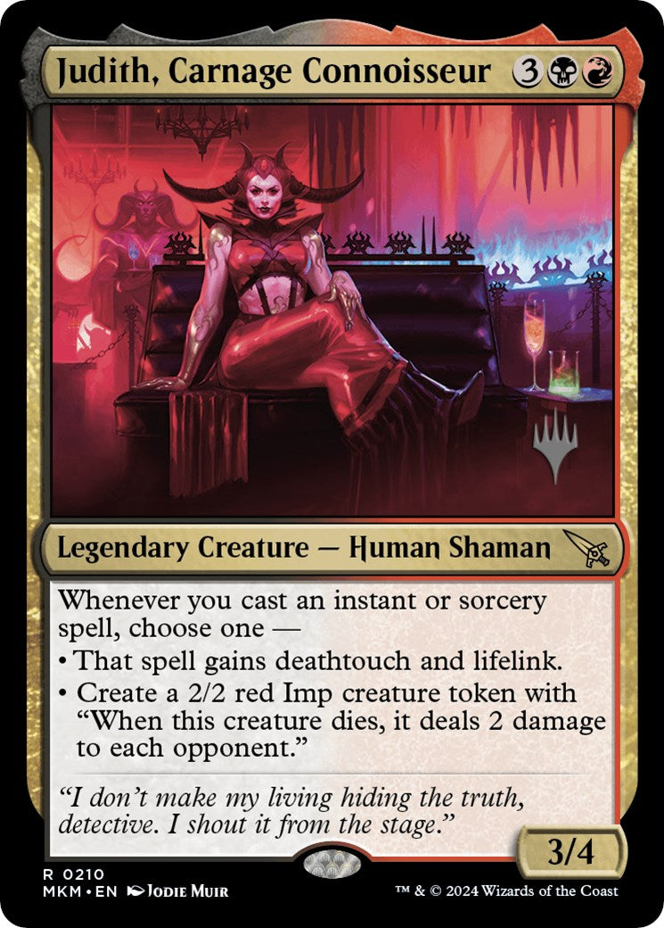 Judith, Carnage Connoisseur (Promo Pack) [Murders at Karlov Manor Promos] | Enigma On Main