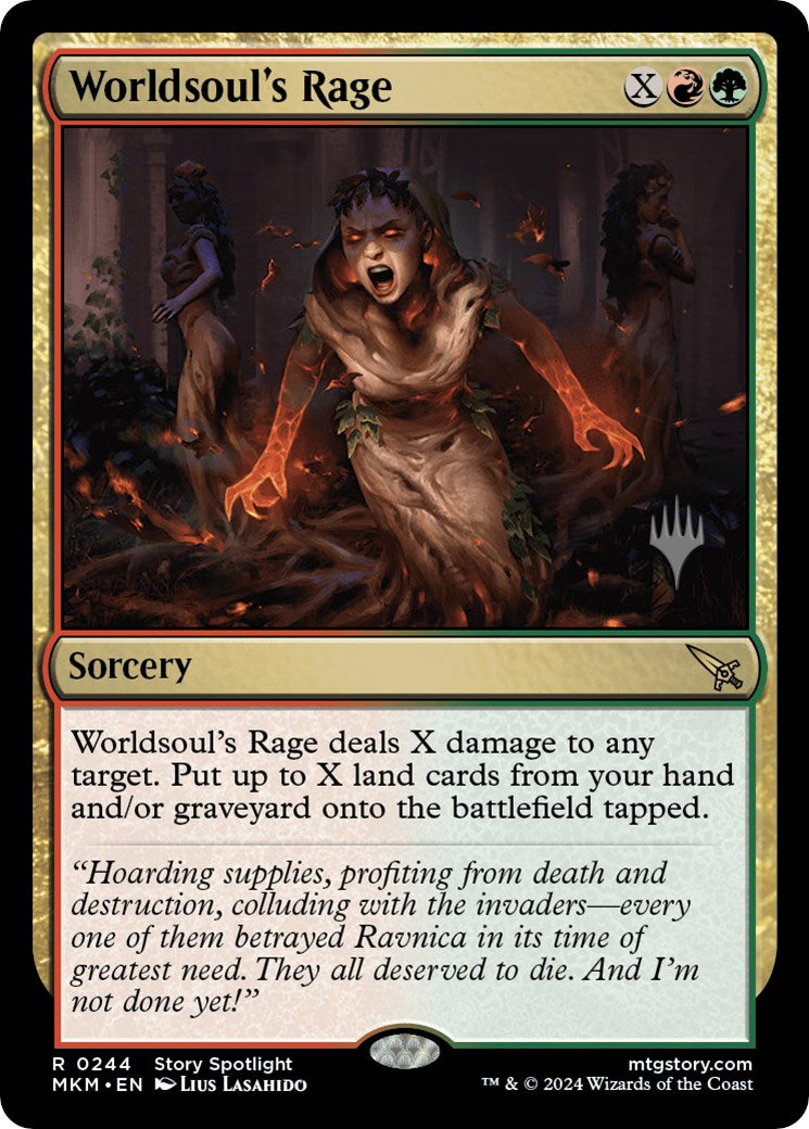 Worldsoul's Rage (Promo Pack) [Murders at Karlov Manor Promos] | Enigma On Main