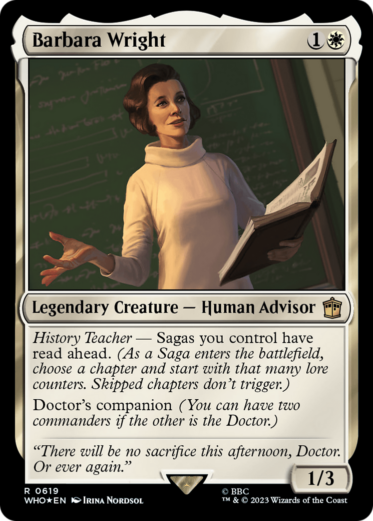 Barbara Wright (Surge Foil) [Doctor Who] | Enigma On Main