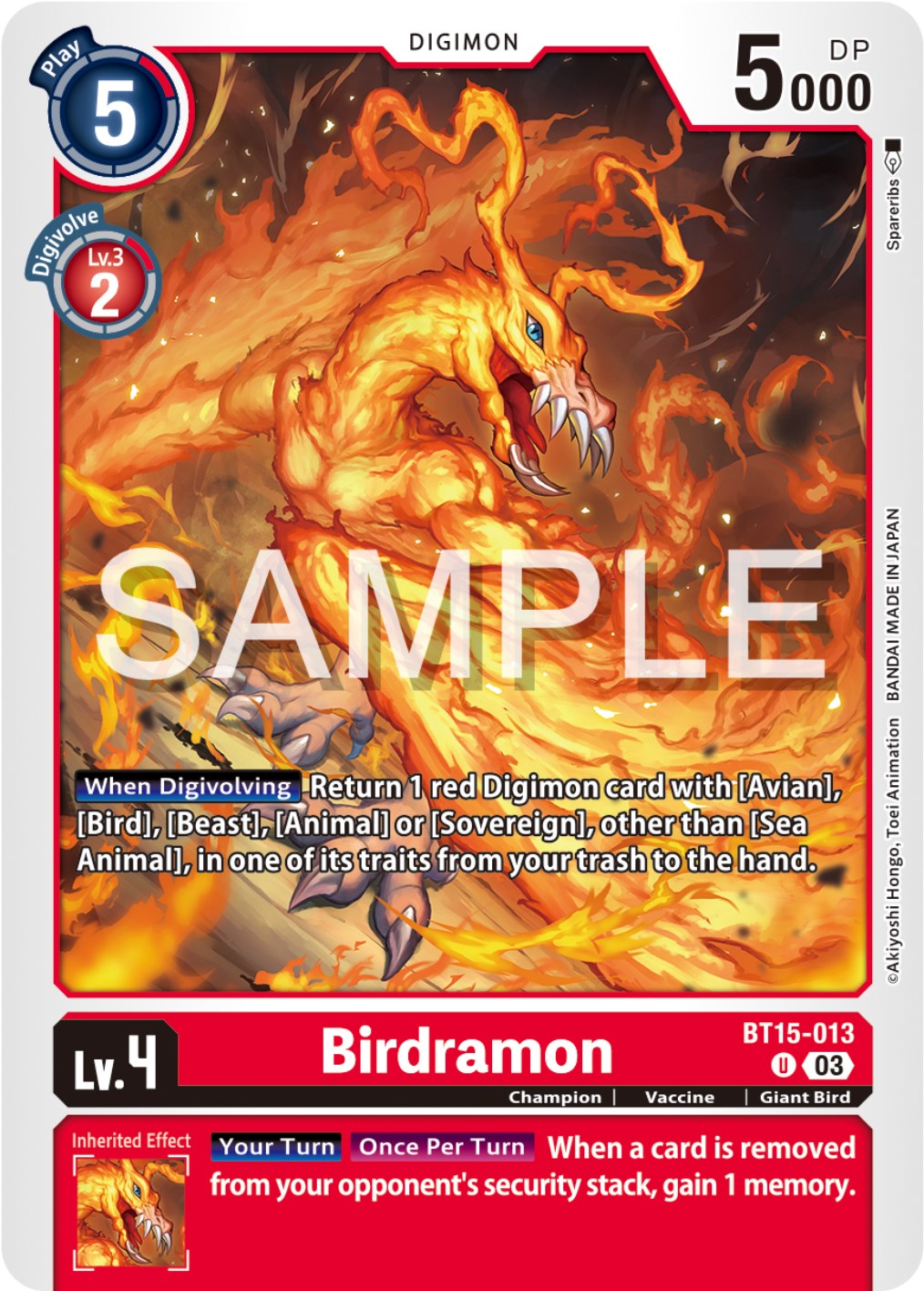 Birdramon [BT15-013] [Exceed Apocalypse] | Enigma On Main