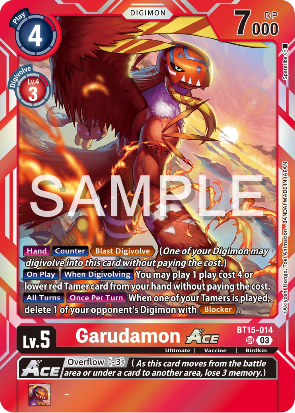 Garudamon Ace [BT15-014] [Exceed Apocalypse] | Enigma On Main