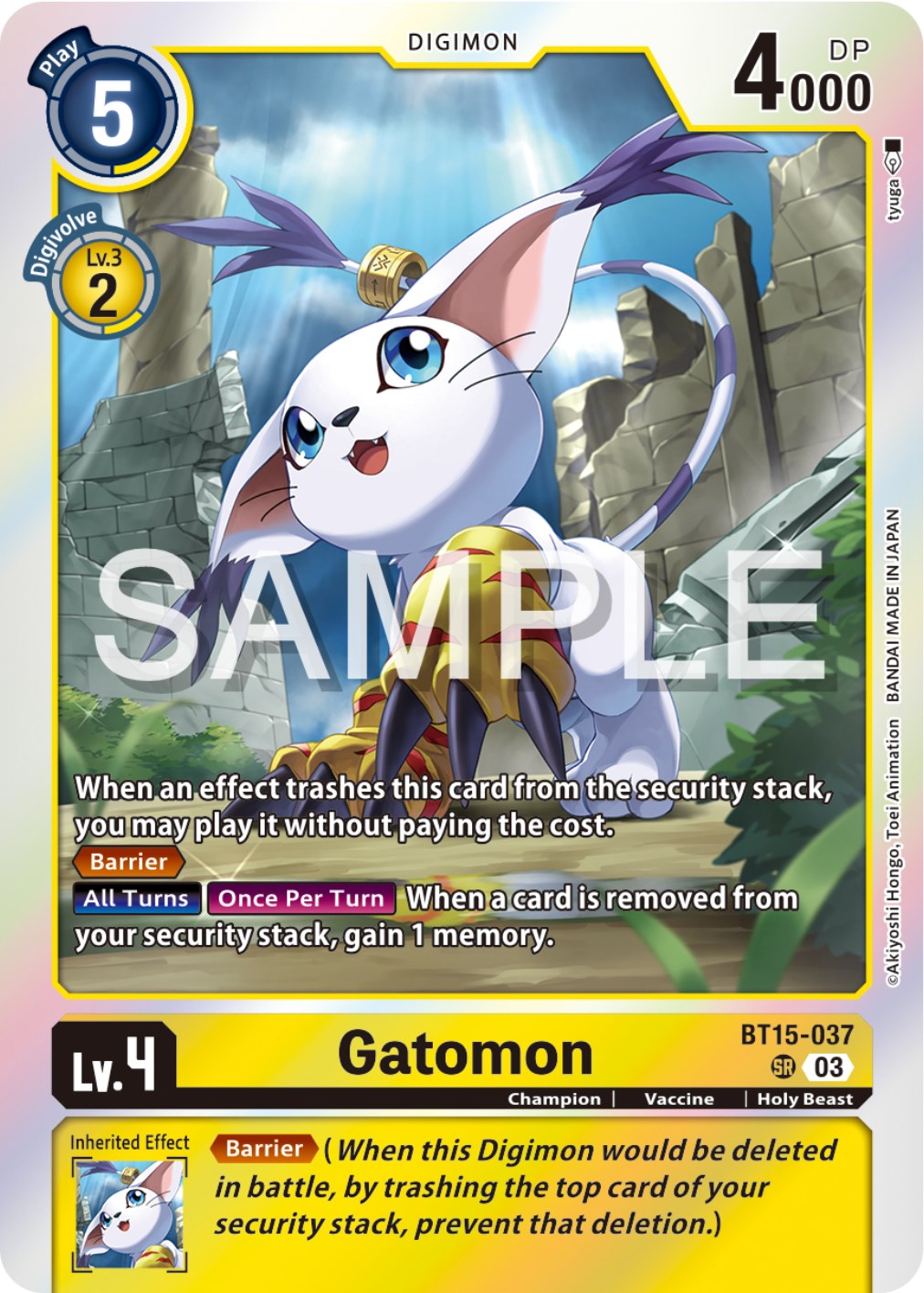 Gatomon [BT15-037] [Exceed Apocalypse] | Enigma On Main