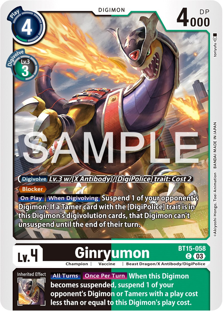 Ginryumon [BT15-058] [Exceed Apocalypse] | Enigma On Main