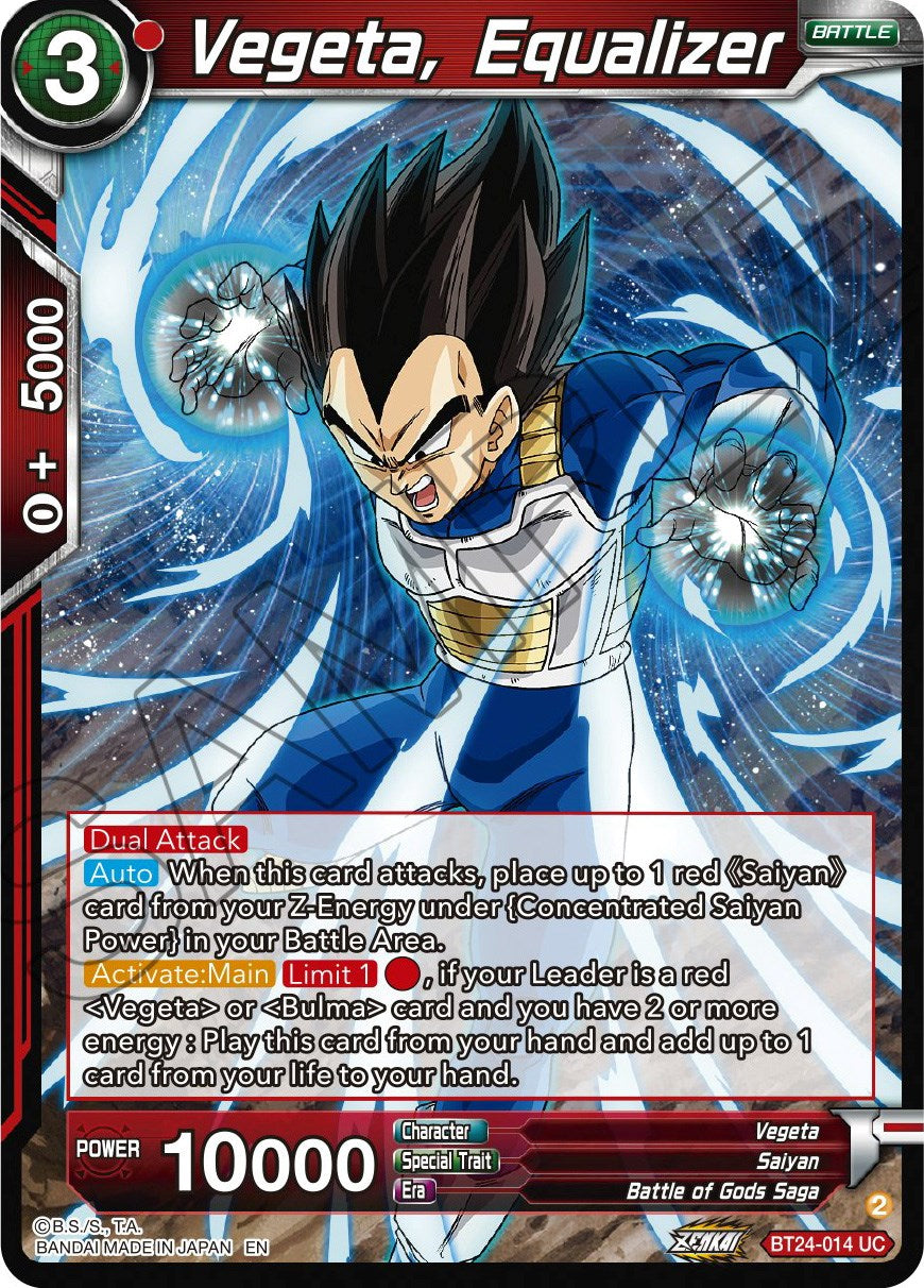 Vegeta, Equalizer (BT24-014) [Beyond Generations] | Enigma On Main