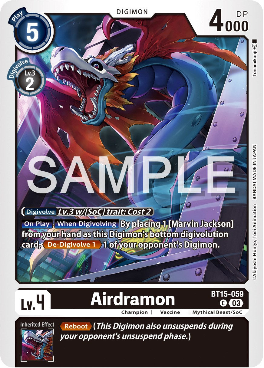 Airdramon [BT15-059] [Exceed Apocalypse] | Enigma On Main