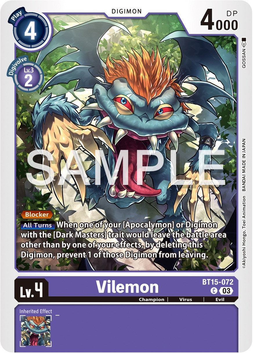 Vilemon [BT15-072] [Exceed Apocalypse] | Enigma On Main