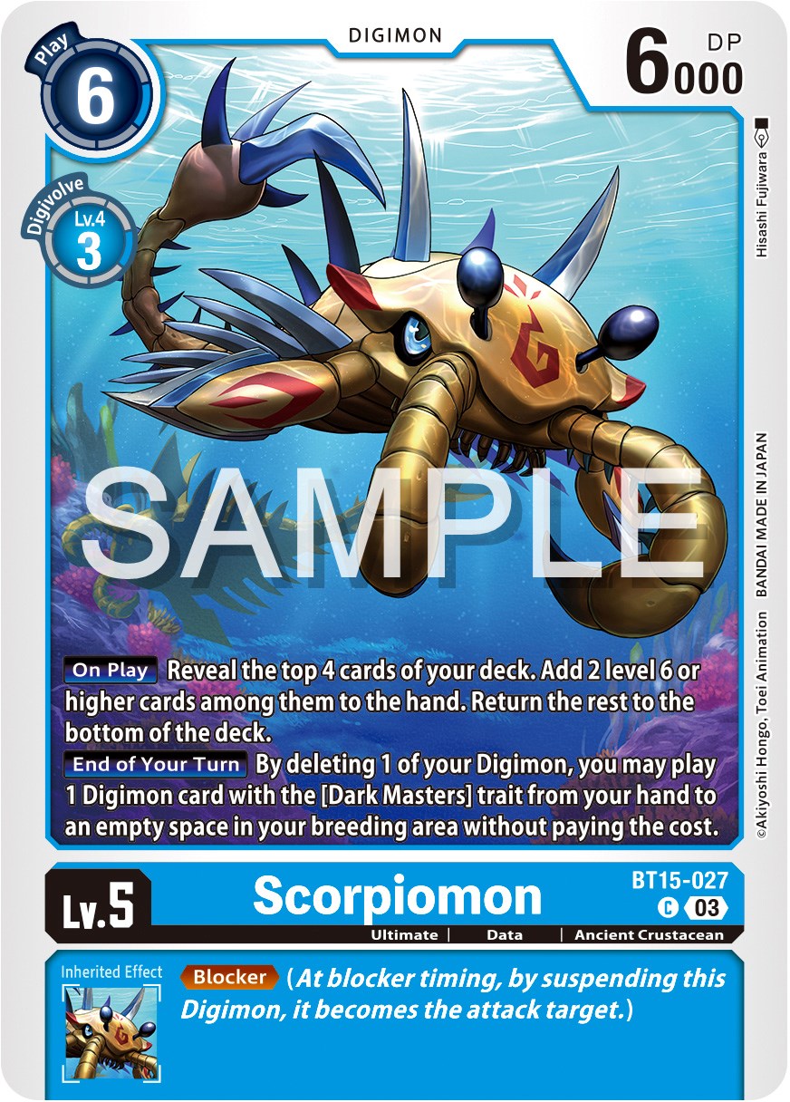 Scorpiomon [BT15-027] [Exceed Apocalypse] | Enigma On Main