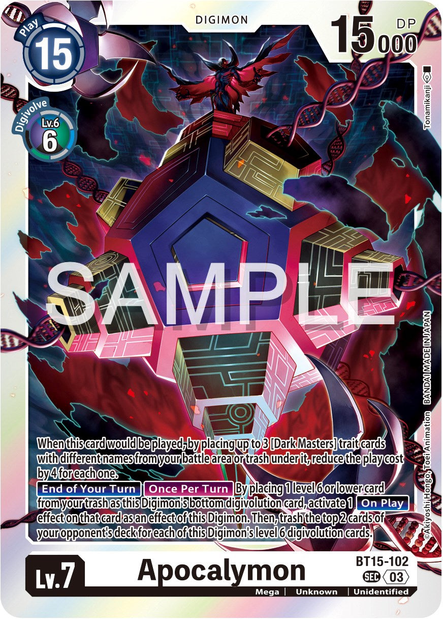 Apocalymon [BT15-102] [Exceed Apocalypse] | Enigma On Main