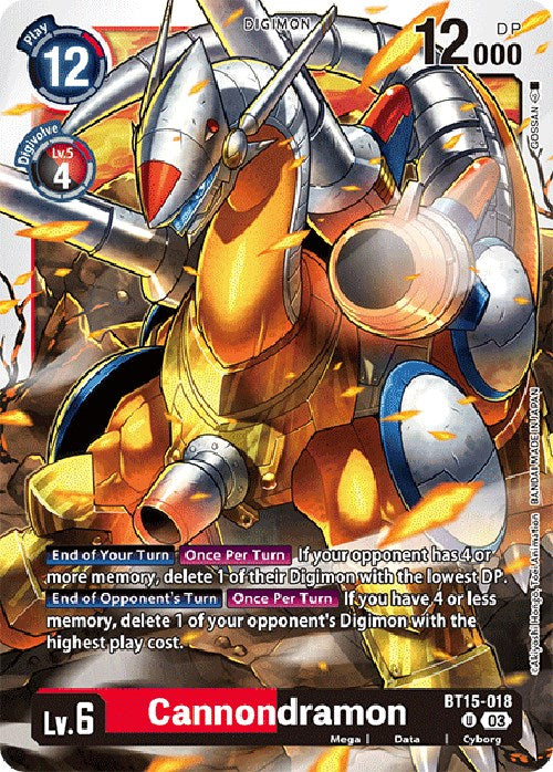 Cannondramon [BT15-018] [Exceed Apocalypse] | Enigma On Main