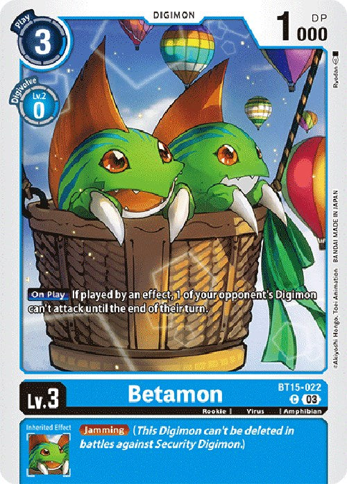 Betamon [BT15-022] [Exceed Apocalypse] | Enigma On Main