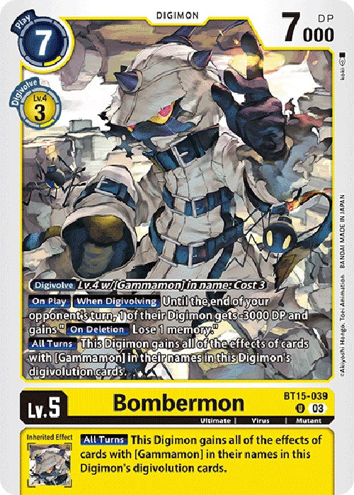 Bombermon [BT15-039] [Exceed Apocalypse] | Enigma On Main