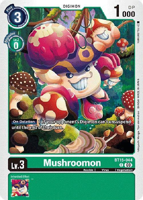 Mushroomon [BT15-044] [Exceed Apocalypse] | Enigma On Main