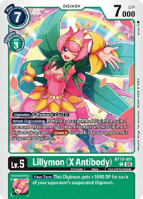 Lillymon (X Antibody) [BT15-051] [Exceed Apocalypse] | Enigma On Main