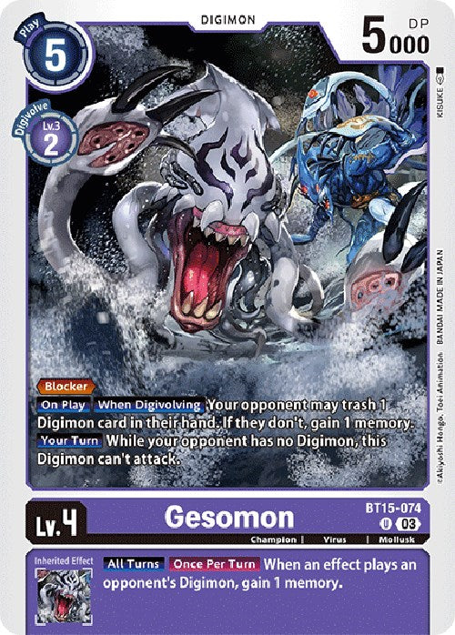 Gesomon [BT15-074] [Exceed Apocalypse] | Enigma On Main