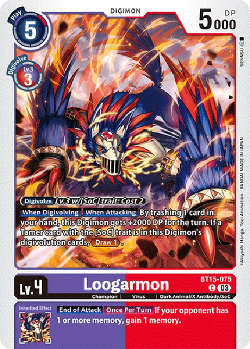 Loogarmon [BT15-075] [Exceed Apocalypse] | Enigma On Main