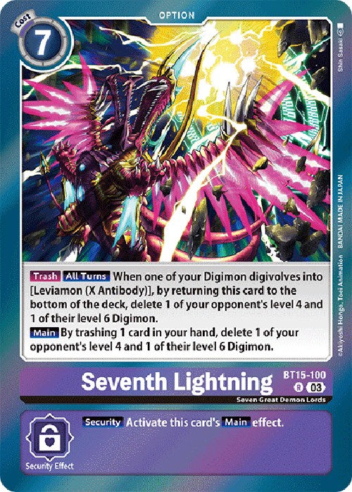 Seventh Lightning [BT15-100] [Exceed Apocalypse] | Enigma On Main