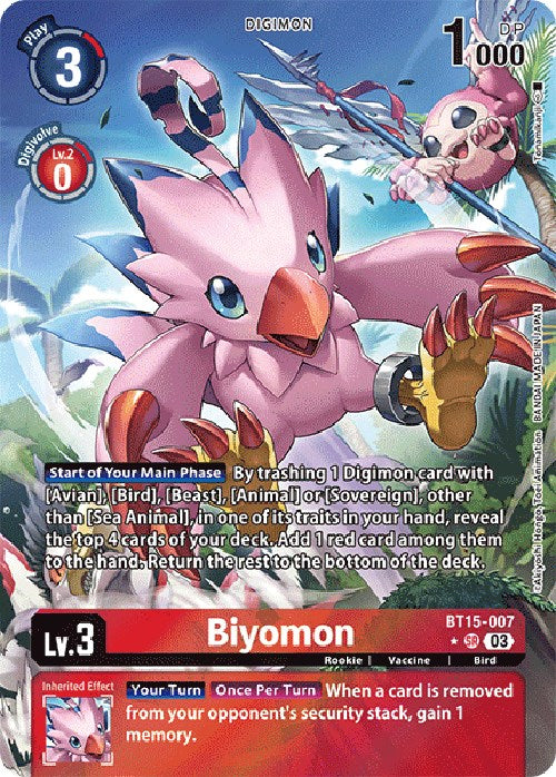 Biyomon [BT15-007] (Alternate Art) [Exceed Apocalypse] | Enigma On Main