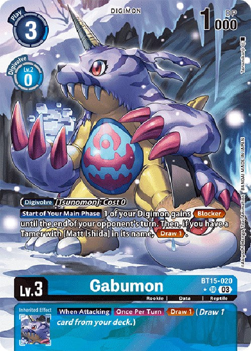 Gabumon [BT15-020] (Alternate Art) [Exceed Apocalypse] | Enigma On Main