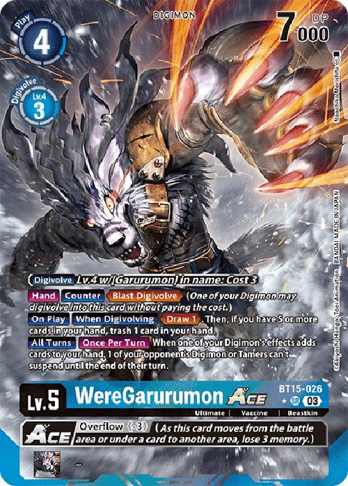 WereGarurumon Ace [BT15-026] (Alternate Art) [Exceed Apocalypse] | Enigma On Main