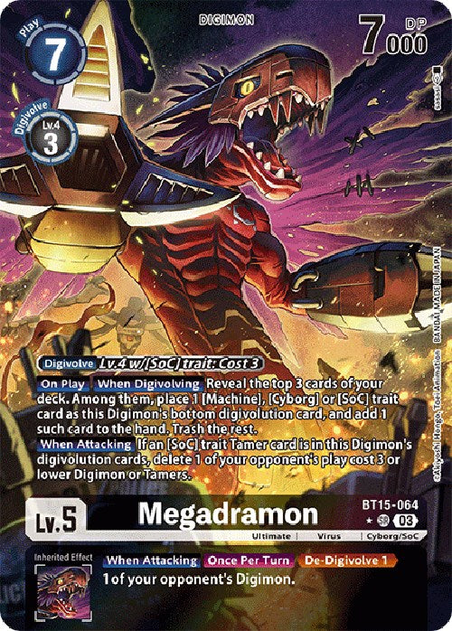 Megadramon [BT15-064] (Alternate Art) [Exceed Apocalypse] | Enigma On Main