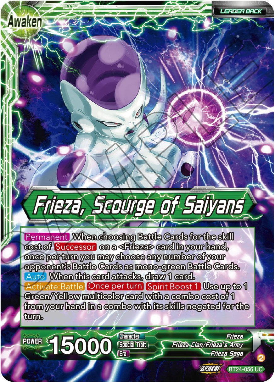 Frieza // Frieza, Scourge of Saiyans (BT24-056) [Beyond Generations] | Enigma On Main