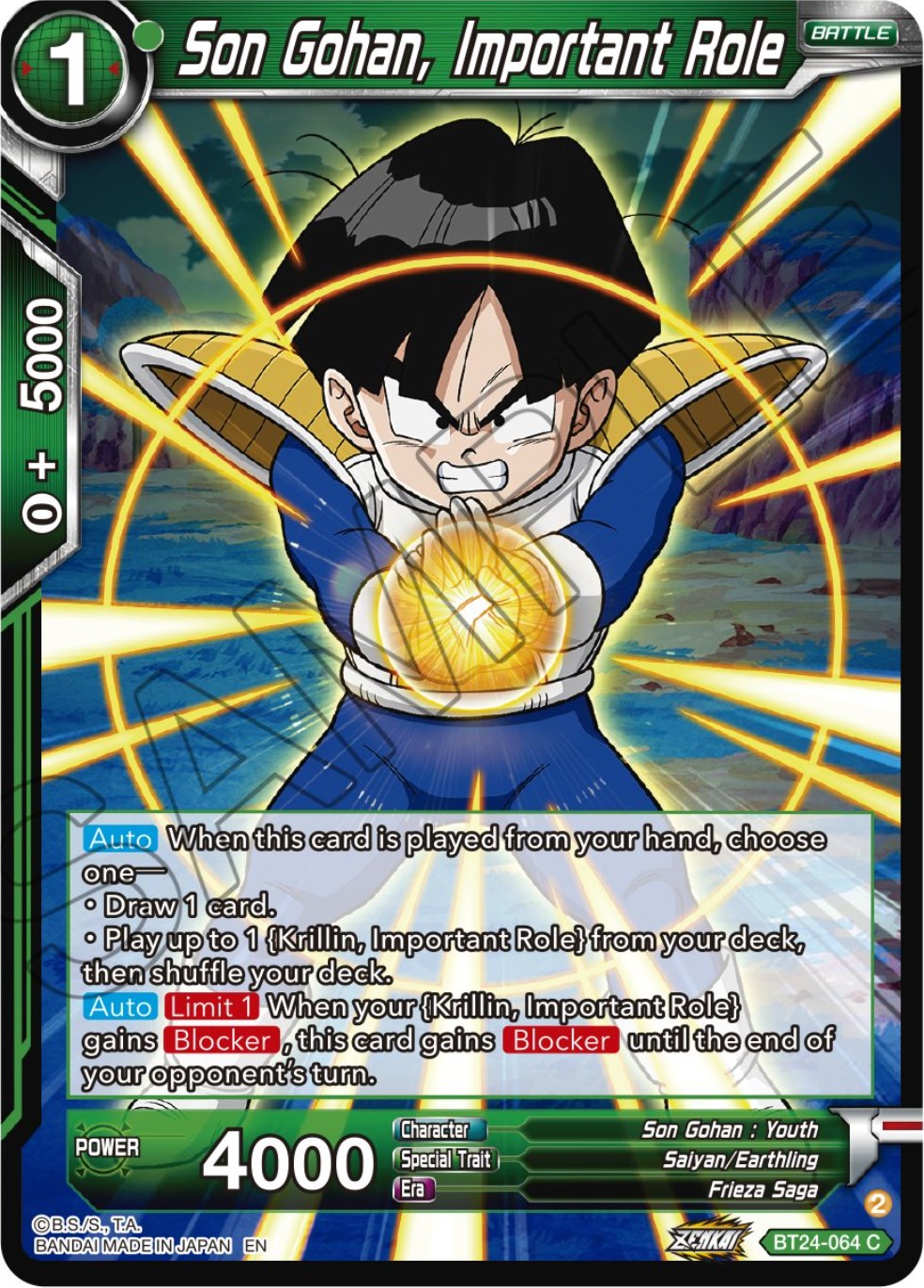 Son Gohan, Important Role (BT24-064) [Beyond Generations] | Enigma On Main