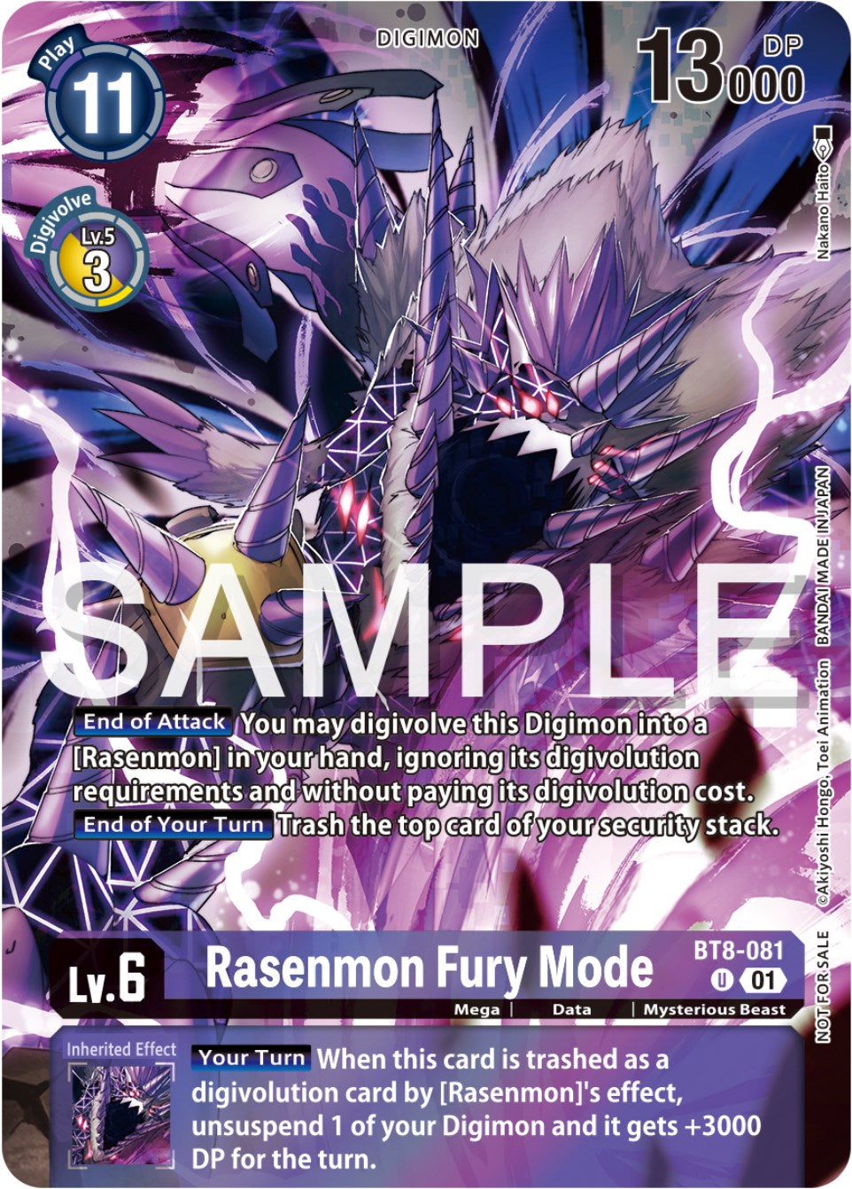 Rasenmon Fury Mode [BT8-081] (Official Tournament Pack Vol.12) [New Awakening Promos] | Enigma On Main