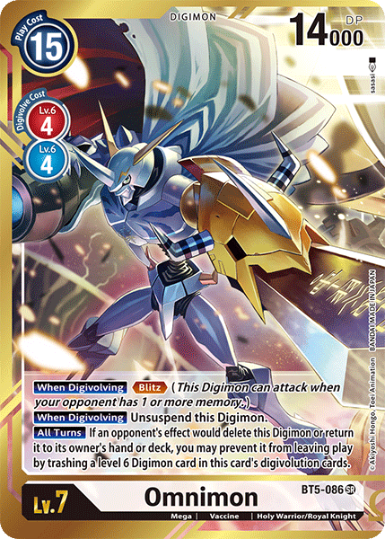 Omnimon [BT5-086] (Alternate Art - Sasasi) [Battle of Omni] | Enigma On Main