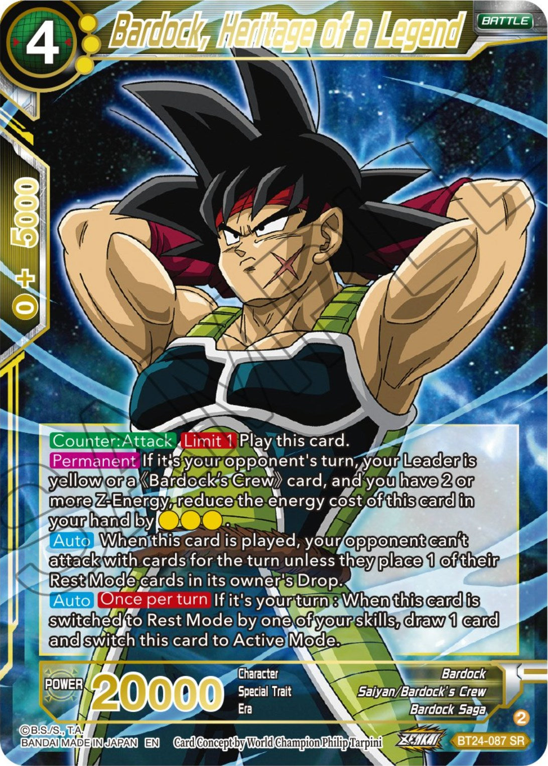 Bardock, Heritage of a Legend (BT24-087) [Beyond Generations] | Enigma On Main