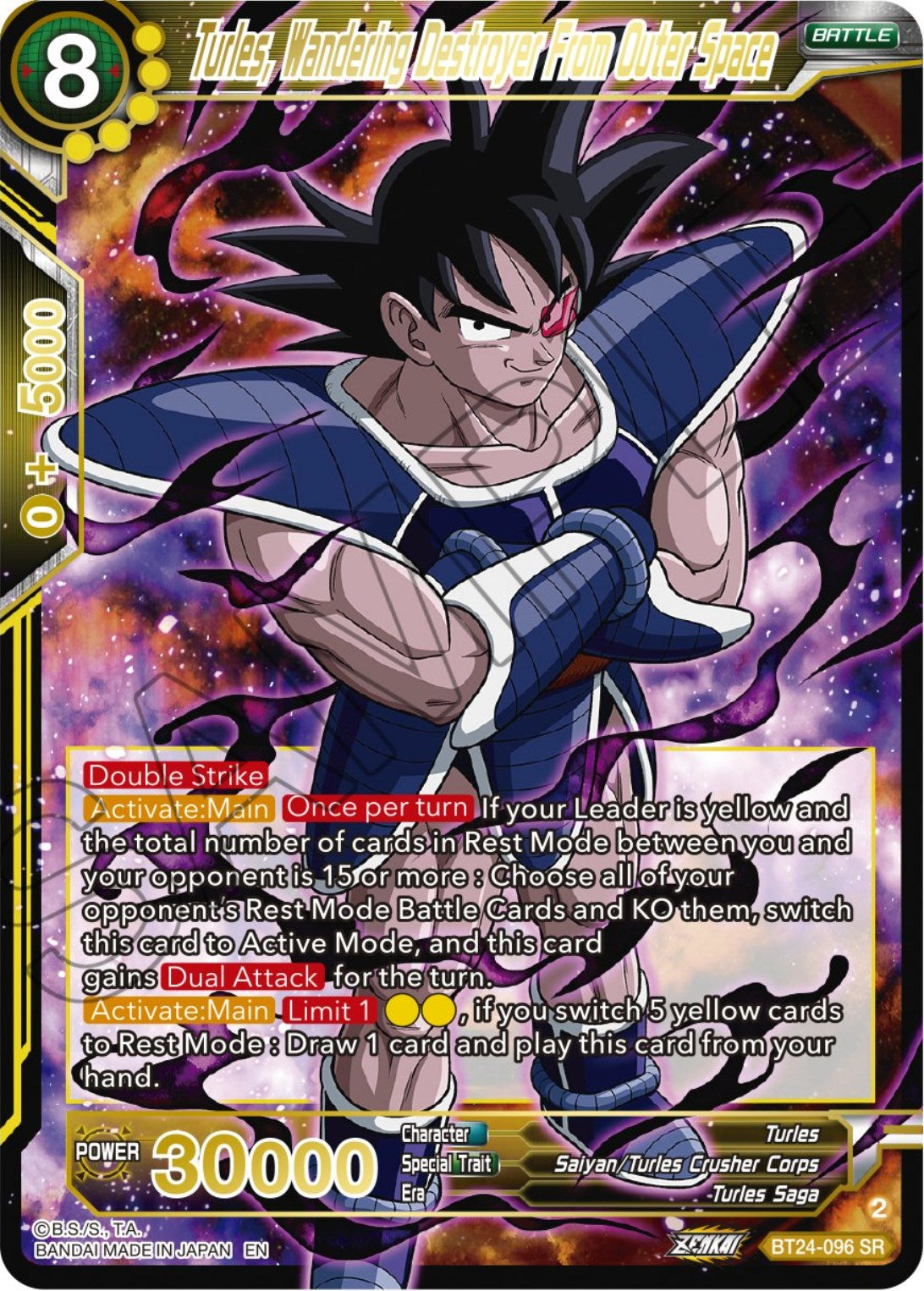 Turles, Wandering Destroyer From Outer Space (BT24-096) [Beyond Generations] | Enigma On Main