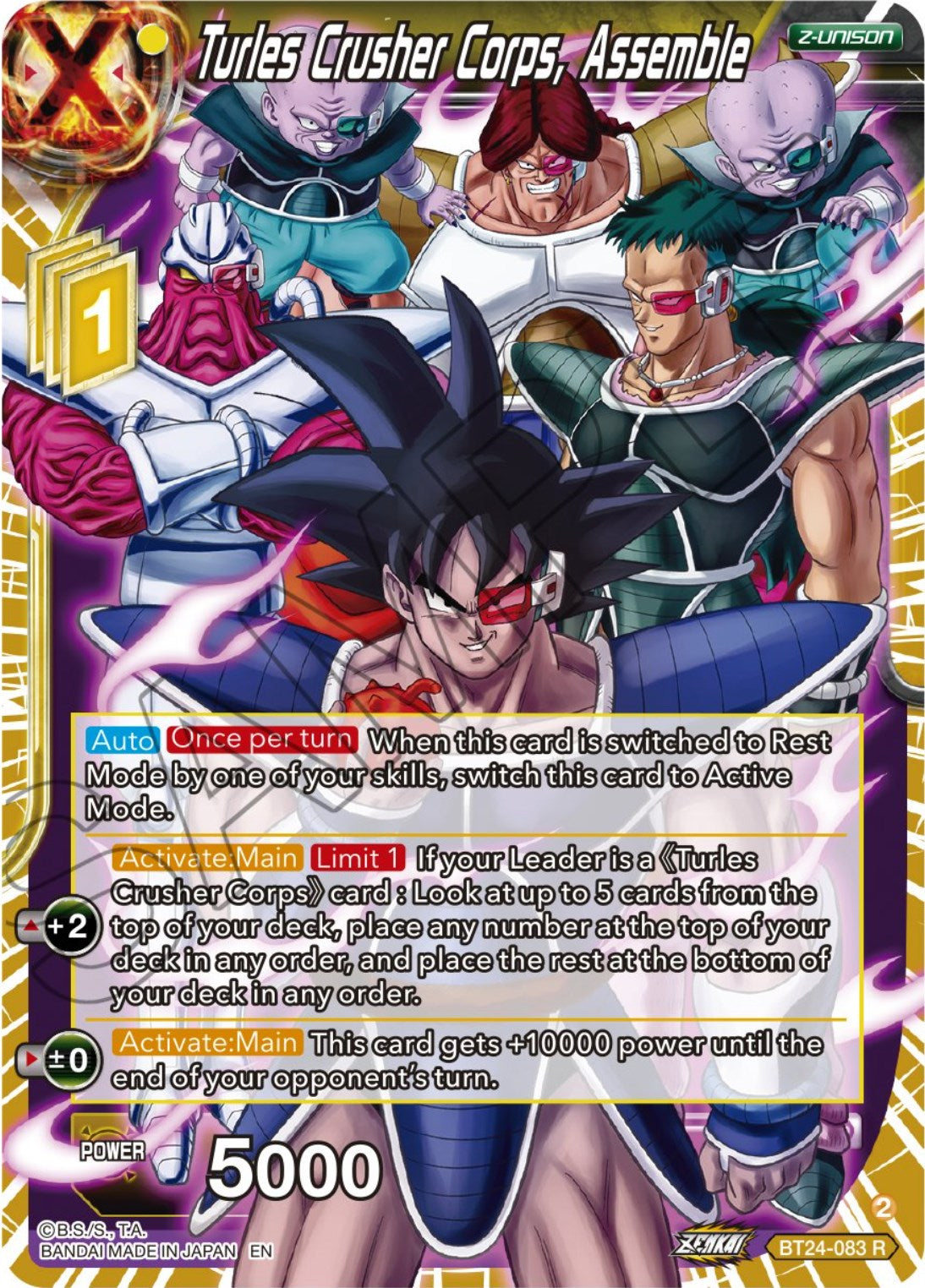 Turles Crusher Corps, Assemble (BT24-083) [Beyond Generations] | Enigma On Main