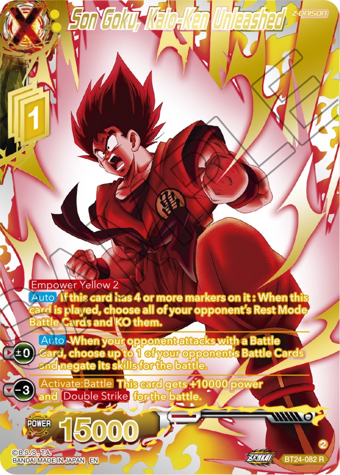 Son Goku, Kaio-Ken Unleashed (Collector Booster) (BT24-082) [Beyond Generations] | Enigma On Main